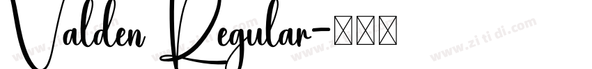 Valden Regular字体转换